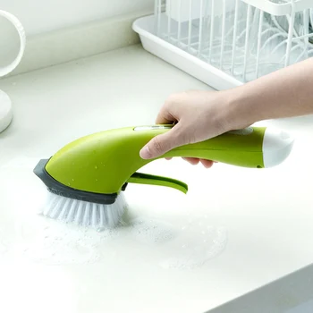 Non-slip Push Type Cleaning Brush Kitchen Clean Tools With Automatically Add Detergent Sprayable Soap Dispenser Washing Tools
Non-slip Push Type Cleaning Brush Kitchen Clean Tools With Automatically Add Detergent Sprayable Soap Dispenser Washing Tools
