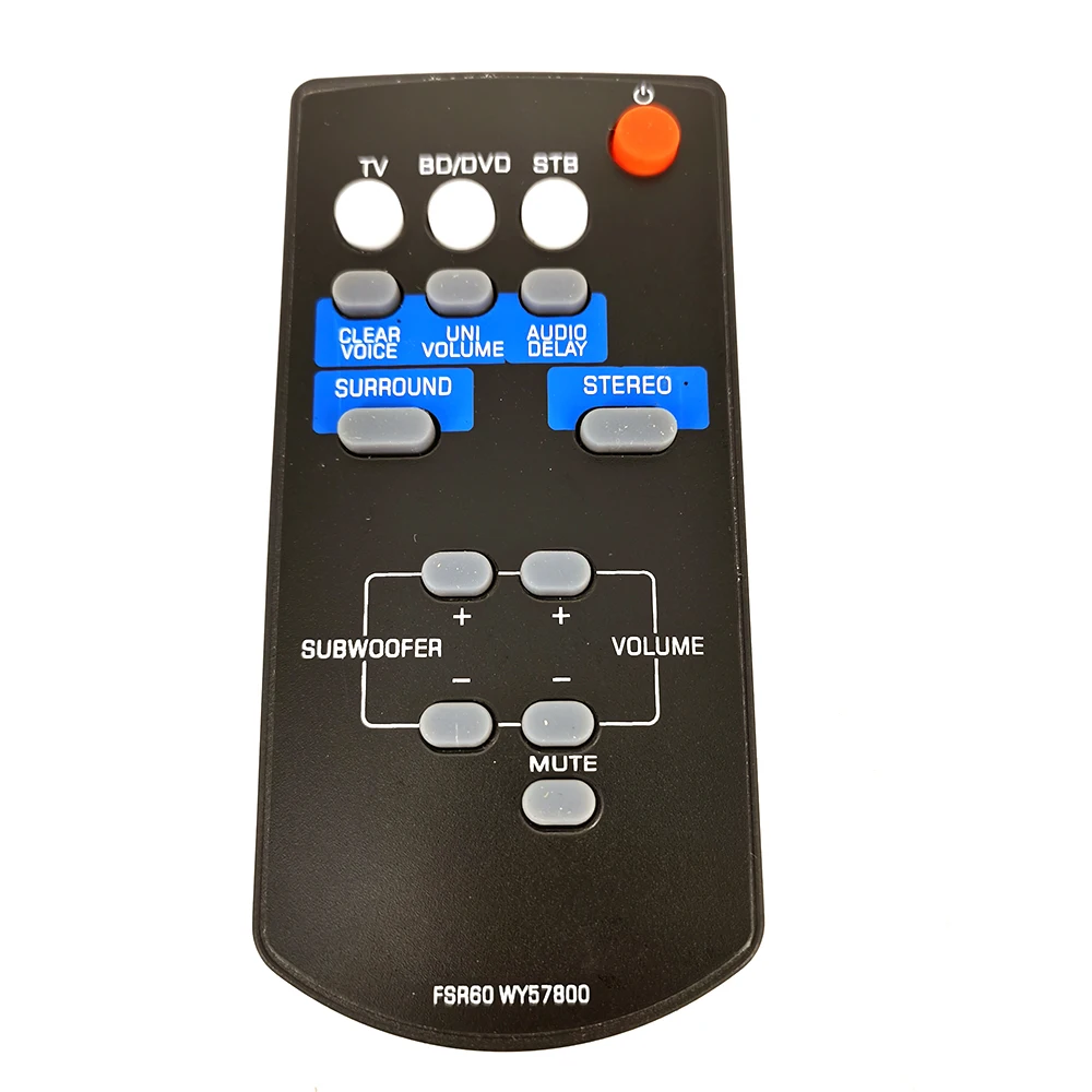 NEW Replacement FSR60 WY57800 For Yamaha Sound Bar Remote Control ATS1010 YAS101 YAS101BL YAS-CU201 Fernbedienung
NEW Replacement FSR60 WY57800 For Yamaha Sound Bar Remote Control ATS1010 YAS101 YAS101BL YAS-CU201 Fernbedienung