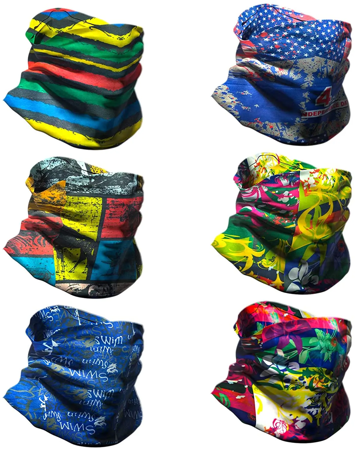 Random Color 6pcs Magic Scarf Headband Neck Gaiter Face Mask Elastic Seamless Bandana UV Resistance Sport Headwear Turban Gaiter
Random Color 6pcs Magic Scarf Headband Neck Gaiter Face Mask Elastic Seamless Bandana UV Resistance Sport Headwear Turban Gaiter