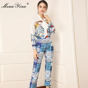 MoaaYina Fashion Designer Set Spring Autumn Women Long sleeve letter Print Shirt Tops+3/4 pants Elegant Two-piece set
MoaaYina Fashion Designer Set Spring Autumn Women Long sleeve letter Print Shirt Tops+3/4 pants Elegant Two-piece set