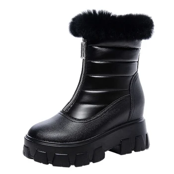Platform Shoes Women Boots Plush Chaussures Black Booties Solid Bottine Femme Snow Boots Women's Winter Shoes Ladies High Heels
Platform Shoes Women Boots Plush Chaussures Black Booties Solid Bottine Femme Snow Boots Women's Winter Shoes Ladies High Heels
