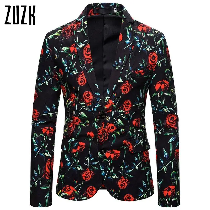 ZUZK Autumn & Winter New Arrival Fashion Men's Suit Rose Print Suit Men's Loose Casual Lapel Collar Shirt Suit Free Shipping
ZUZK Autumn & Winter New Arrival Fashion Men's Suit Rose Print Suit Men's Loose Casual Lapel Collar Shirt Suit Free Shipping