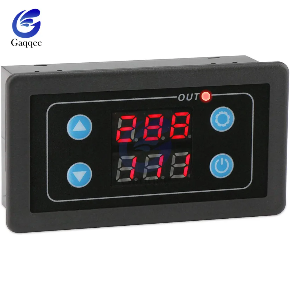 Digital LED Display Timer Delay Relay Switch Panel DC 5V/12V/24V AC 220V/85-265V Adjustable Cycle ON-OFF Control Module Digital LED Display Timer Delay Relay Switch Panel DC 5V/12V/24V AC 220V/85-265V Adjustable Cycle ON-OFF Control Module