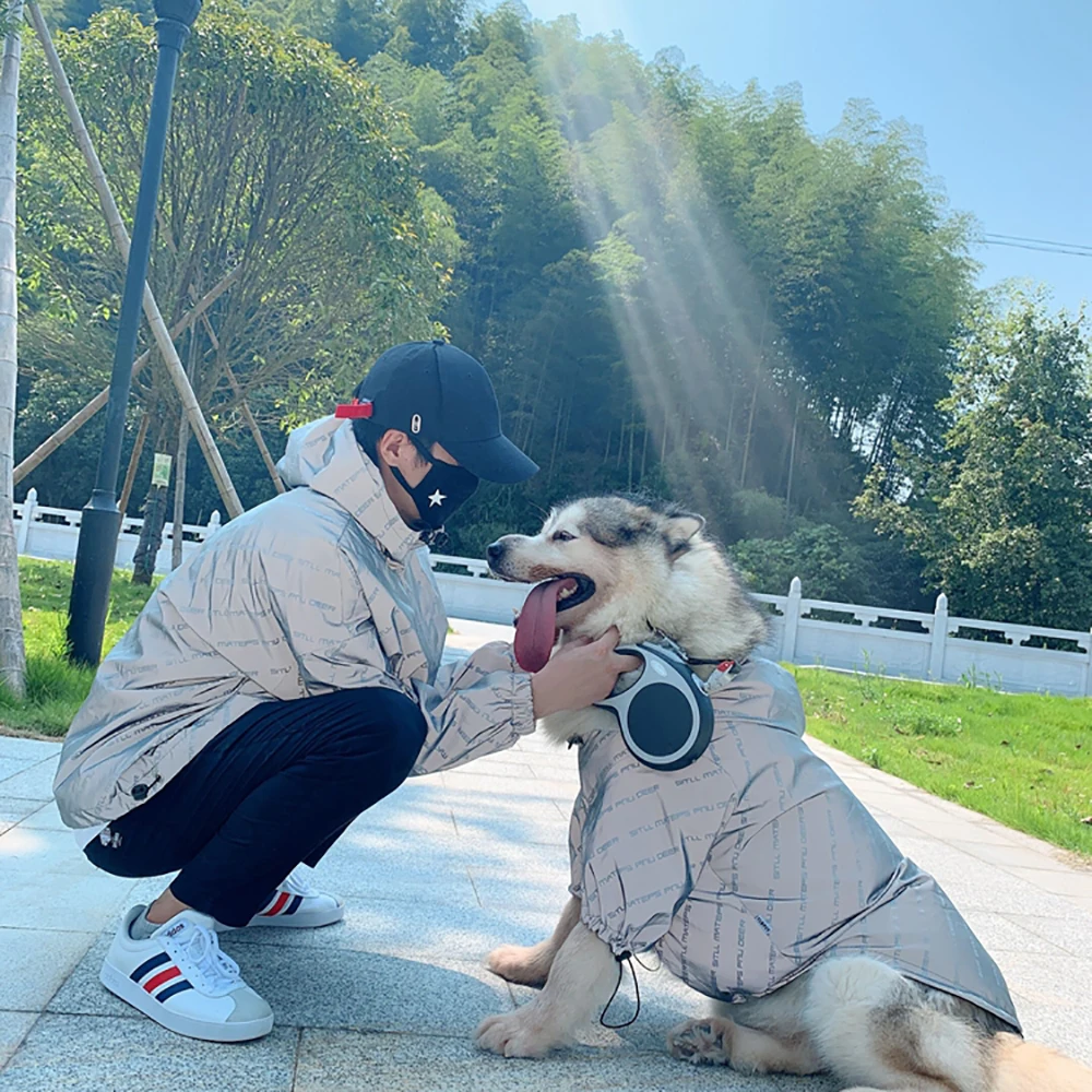 Fashion Letter Reflective Raincoat Pet Clothes Puppy Doberman Labrador Waterproof Husky Alaska Jacket For Medium Large Dog
Fashion Letter Reflective Raincoat Pet Clothes Puppy Doberman Labrador Waterproof Husky Alaska Jacket For Medium Large Dog