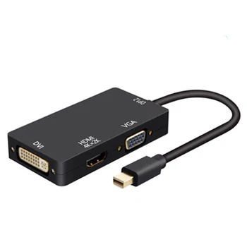 3 In 1 Thunderbolt MINI DP to HDMI VGA DVI Adapter Cable Converter 1080P Mini Displayport for Macbook Pro Air Projector Camera
3 In 1 Thunderbolt MINI DP to HDMI VGA DVI Adapter Cable Converter 1080P Mini Displayport for Macbook Pro Air Projector Camera