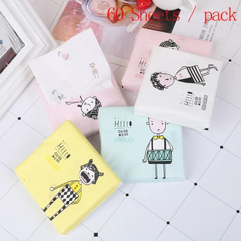 60Pcs/Pack 3 Ply Disposable Facial Paper Tissues Portable Colorful Cartoon Printing Napkins Thickened Cute Sanitary Paper Random
60Pcs/Pack 3 Ply Disposable Facial Paper Tissues Portable Colorful Cartoon Printing Napkins Thickened Cute Sanitary Paper Random