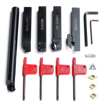 16pcs/Set 16MM Shank Turning Holder CNC Kit With Cutter Wrench For Lathe Cutting
16pcs/Set 16MM Shank Turning Holder CNC Kit With Cutter Wrench For Lathe Cutting