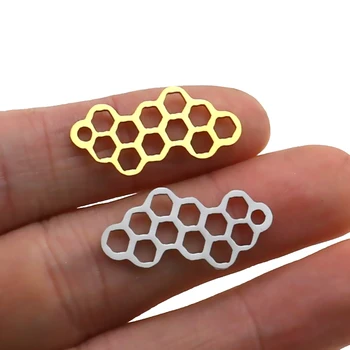 5pcs Stainless Steel Honeycomb Charms Hollow Geometric Stud Earrings Unique Beehive Earrings Women Jewelry Hen Party Accessories
5pcs Stainless Steel Honeycomb Charms Hollow Geometric Stud Earrings Unique Beehive Earrings Women Jewelry Hen Party Accessories