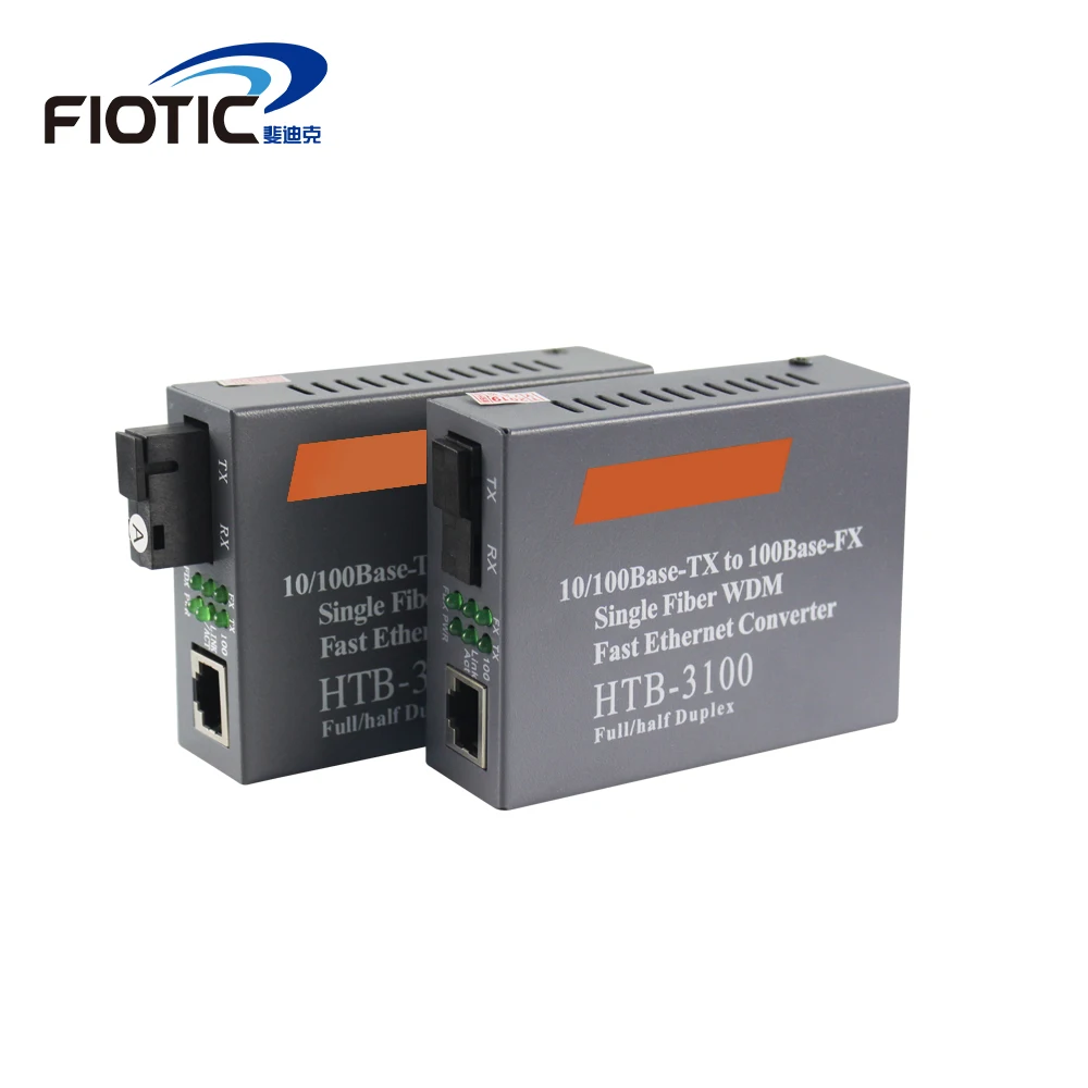 1 pair HTB-3100 10/100M optical fiber network Media converter FTTH Fibra Optic Transceiver Converter single mode Single fiber
1 pair HTB-3100 10/100M optical fiber network Media converter FTTH Fibra Optic Transceiver Converter single mode Single fiber