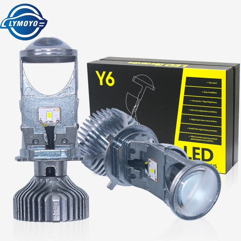 LYMOYO 2PCS led Y6 H4 80w LED Mini Projector Lens double lens high low beam headlight Auto fog lamp left hand drive white
LYMOYO 2PCS led Y6 H4 80w LED Mini Projector Lens double lens high low beam headlight Auto fog lamp left hand drive white