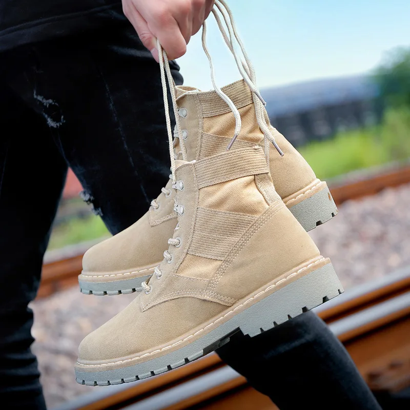Summer Martin Boots Men's Mid-top British Style Worker Boot Short Boots Versatile Retro MEN'S BOOTS High Shoes MEN'S SHOES Fashi
Summer Martin Boots Men's Mid-top British Style Worker Boot Short Boots Versatile Retro MEN'S BOOTS High Shoes MEN'S SHOES Fashi