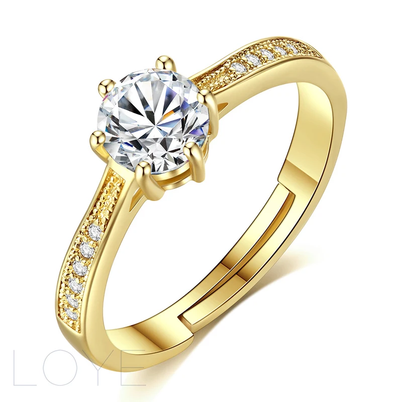 six claws double shoulder round zirconia rings open mouth resizable copper material silver and gold color rings for women
six claws double shoulder round zirconia rings open mouth resizable copper material silver and gold color rings for women