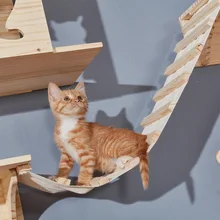 Cat Climbing Frame Wood Cat Scratching Post Tree House Kitten Jumping Platform DIY Wall Mounted Pet Furniture Toys For Cats
Cat Climbing Frame Wood Cat Scratching Post Tree House Kitten Jumping Platform DIY Wall Mounted Pet Furniture Toys For Cats