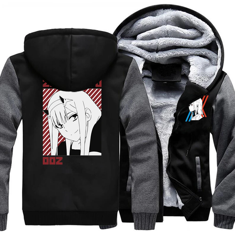 DARLING In The FRANXX Anime Girl Kawaii Zero Two 02 Warm Mens Hoodie Bomber Jacket Thick Tracksuit Print Men's Cool Outwear
DARLING In The FRANXX Anime Girl Kawaii Zero Two 02 Warm Mens Hoodie Bomber Jacket Thick Tracksuit Print Men's Cool Outwear