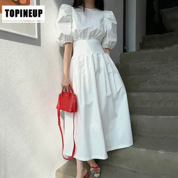 2020 Summer New Design Fashion Popular Round Neck Loose High Waist Dress Lantern Short Sleeve Long Dresses Solid Color Elegant
2020 Summer New Design Fashion Popular Round Neck Loose High Waist Dress Lantern Short Sleeve Long Dresses Solid Color Elegant