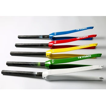 New color stoving varnish TEMANI Road bike glossy matt full carbon fibre bicycle fork carbon front fork hard fork Free shipping
New color stoving varnish TEMANI Road bike glossy matt full carbon fibre bicycle fork carbon front fork hard fork Free shipping