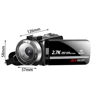 2.7K 30MP Slow Motion Wide Angle Digital Camcorder COMS Sensor Touch Screen High Definition 270 Degree Rotatable Night Vision
2.7K 30MP Slow Motion Wide Angle Digital Camcorder COMS Sensor Touch Screen High Definition 270 Degree Rotatable Night Vision