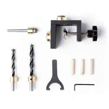 Multifunction Woodworking Doweling Jig Kit Adjustable Drill Bit Guide Puncher Locator For Furniture Positioning Hole Open Tools
Multifunction Woodworking Doweling Jig Kit Adjustable Drill Bit Guide Puncher Locator For Furniture Positioning Hole Open Tools