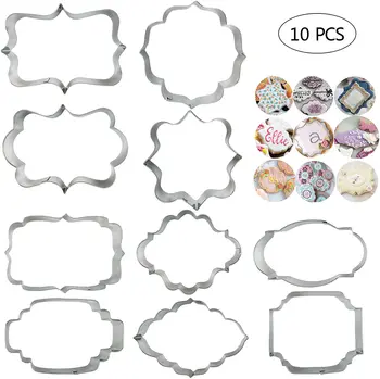Plaque Frame Cookies Cutters Set Polymer Clay Cutting Different Frames Fondant Cutter Molds for Making Mousse Cake Biscuit Kit
Plaque Frame Cookies Cutters Set Polymer Clay Cutting Different Frames Fondant Cutter Molds for Making Mousse Cake Biscuit Kit
