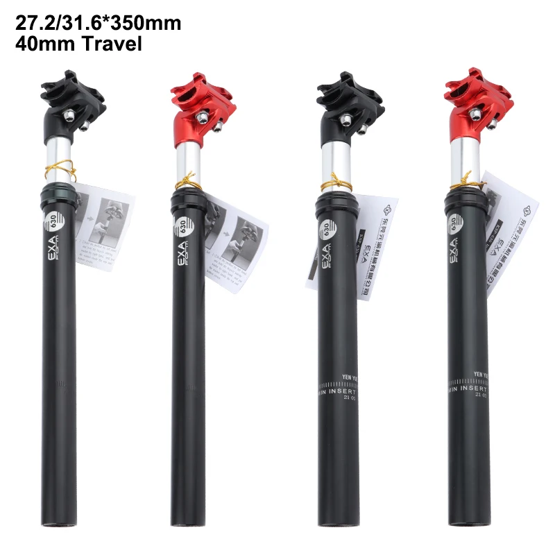 

KS 630 Aluminum Alloy MTB Mountain Bike Seatpost 40mm Travel Suspension Bicycle Seat Post 27.2/28.6/30.0/30.4/30.8/31.6/33.9mm