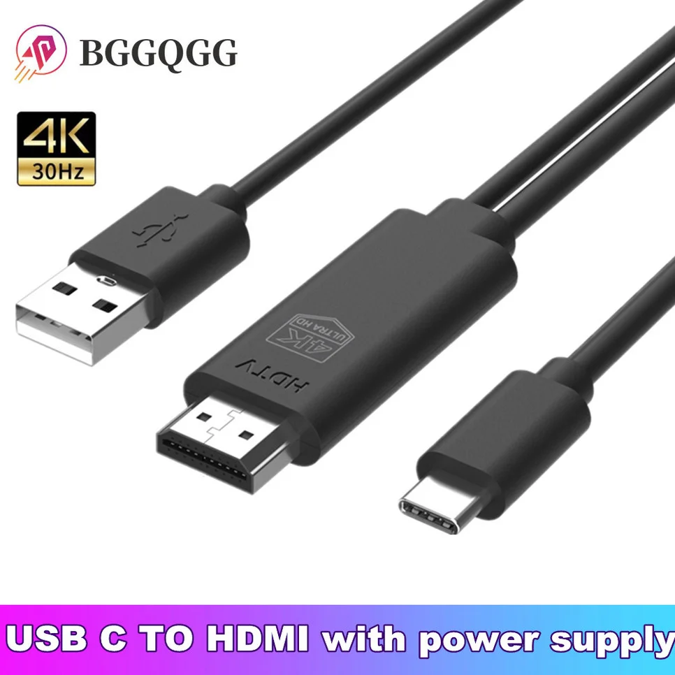 USB C Cable HDMI Adapter 4K Video Digital Converter Cord USB3.1 to HDMI Adapter Cable for PC Mobile Phone Monitor Projector
USB C Cable HDMI Adapter 4K Video Digital Converter Cord USB3.1 to HDMI Adapter Cable for PC Mobile Phone Monitor Projector