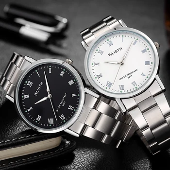 WLISTH Men's Watch White Black All Steel Leather Luminous Waterproof Quartz Watch Top Brand Fashion Casual Men's wrist Watch 
WLISTH Men's Watch White Black All Steel Leather Luminous Waterproof Quartz Watch Top Brand Fashion Casual Men's wrist Watch