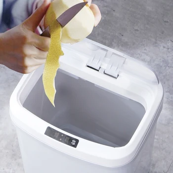 Smart Induction Trash Can Smart Sensor Garbage bin Plastic Bathroom Home intelligent Electric Trash Can for Kitchen Bathroom 
Smart Induction Trash Can Smart Sensor Garbage bin Plastic Bathroom Home intelligent Electric Trash Can for Kitchen Bathroom