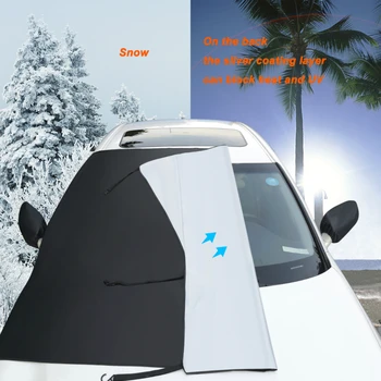 205x105cm Snow Block Car Front Windshield Cover Anti-Frost Anti-Icing Ice Snow Shield Window Mirror Protector Half Car Protector
205x105cm Snow Block Car Front Windshield Cover Anti-Frost Anti-Icing Ice Snow Shield Window Mirror Protector Half Car Protector