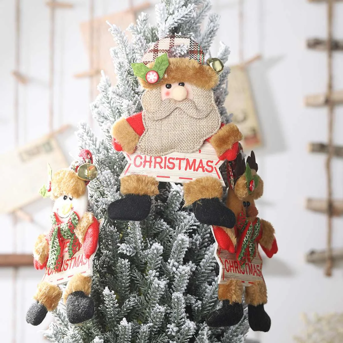 santa claus snowman elk festival kids toys gifts for new year