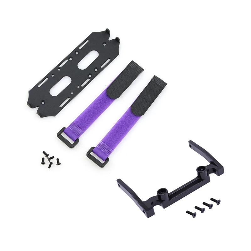 Металлический Лоток для аккумулятора Axial SCX10 II 90046 90047 Wraith фиолетовый и