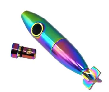 Submarine Style Sniffer Snorter Zinc Alloy Snuff Bullet Smoking Nasal Tube Pipe
Submarine Style Sniffer Snorter Zinc Alloy Snuff Bullet Smoking Nasal Tube Pipe