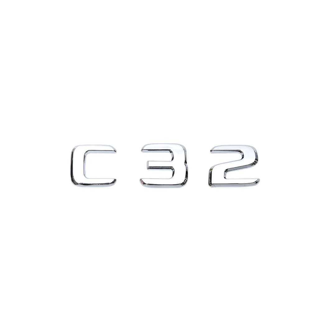 For C Class C32 AMG 190E W201 W202 W203 W204 W211 W210 W212 Number Letters Rear Trunk Emblem Badge Sticker | Автомобили и