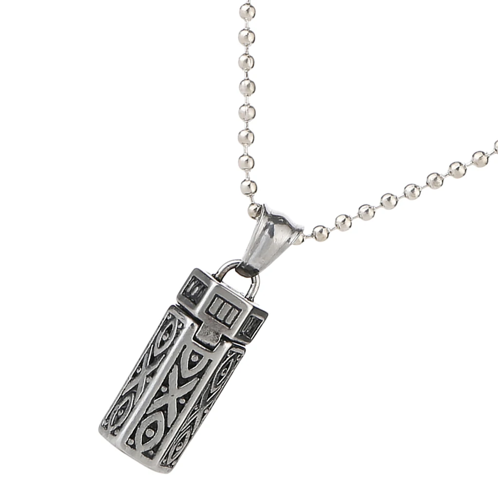 Retro Hexagon Column Box Urn Cremation Pendant Necklace Ash Holder For Pet Retro Hexagon Column Box Urn Cremation Pendant Necklace Ash Holder For Pet