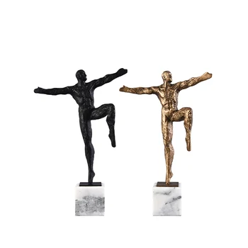 European Luxurious Character Arts Sculpture Abstract Figure Figurines Marble Metal Crafts Home Decorations Living Room R3060
European Luxurious Character Arts Sculpture Abstract Figure Figurines Marble Metal Crafts Home Decorations Living Room R3060