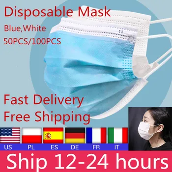 50pcs Disposable Mask Non Woven Face Mouth Mask 3 Layer Face Mask Masks Elastic Earloop Breathing Mask Filter White Mask
50pcs Disposable Mask Non Woven Face Mouth Mask 3 Layer Face Mask Masks Elastic Earloop Breathing Mask Filter White Mask