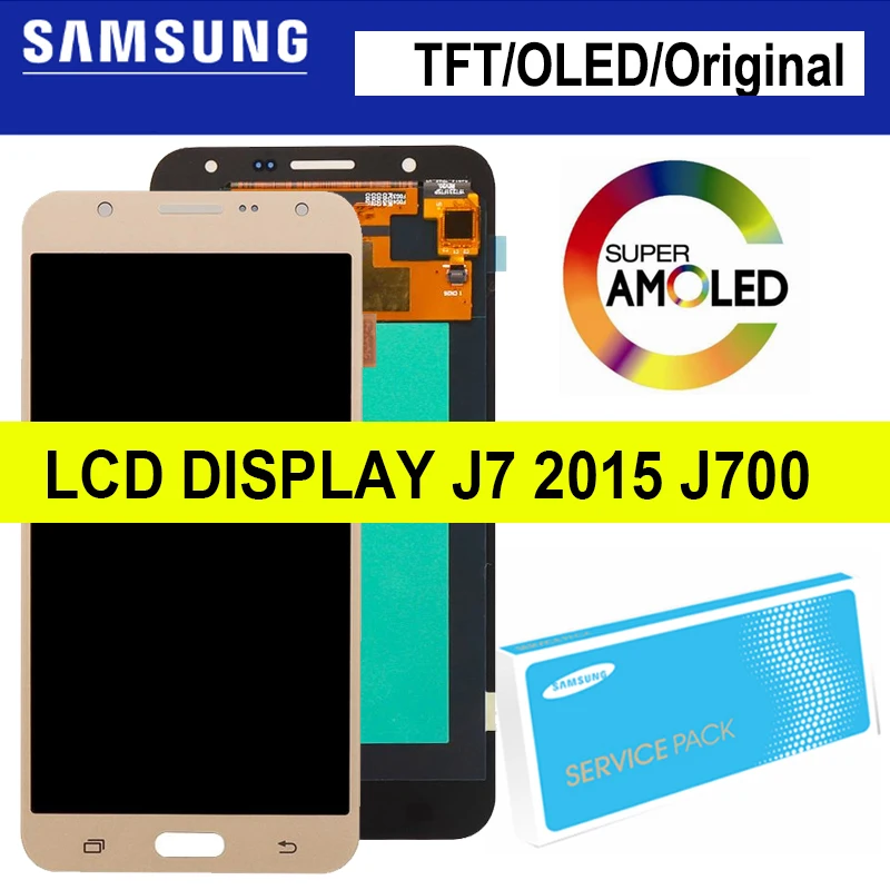 TFT/OLED/Super AMOLED LCD for SAMSUNG Galaxy J7 2015 Display J700 Touch Screen for SAMSUNG J7 2015 J700 J700F J700M J700H
TFT/OLED/Super AMOLED LCD for SAMSUNG Galaxy J7 2015 Display J700 Touch Screen for SAMSUNG J7 2015 J700 J700F J700M J700H