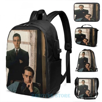 The Godfather - Al Pacino, Robert De Niro USB Charge Backpack men School bags Women bag Travel laptop bag
The Godfather - Al Pacino, Robert De Niro USB Charge Backpack men School bags Women bag Travel laptop bag