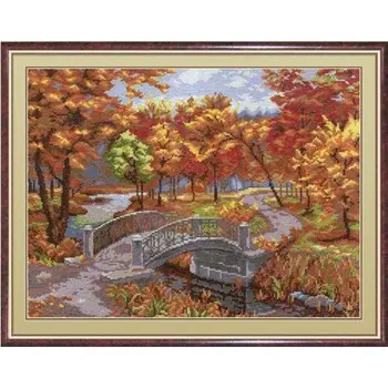 Нв-266 set for embroidery mulina 'MP studio ''Autumn Park', 30x40 cm 
Нв-266 set for embroidery mulina 'MP studio ''Autumn Park', 30x40 cm