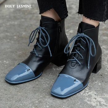 Ankle Boots for Women Square Toe Fashion Shoes 2020 Autumn Winter New Short Boots Lace-up Square Heels Comfortable Lady Shoes
Ankle Boots for Women Square Toe Fashion Shoes 2020 Autumn Winter New Short Boots Lace-up Square Heels Comfortable Lady Shoes