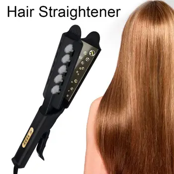 Hair Straightening Four-level Temperature Adjustment Thermal Performance Professional Flat Iron Heating Plate Hair Straightener
Hair Straightening Four-level Temperature Adjustment Thermal Performance Professional Flat Iron Heating Plate Hair Straightener