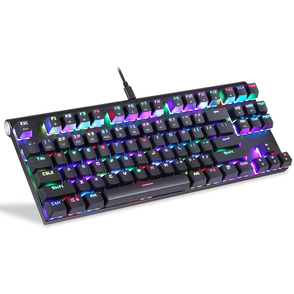 Механическая игровая клавиатура MOTOSPEED CK101 с 87 клавишами подсветка высокая