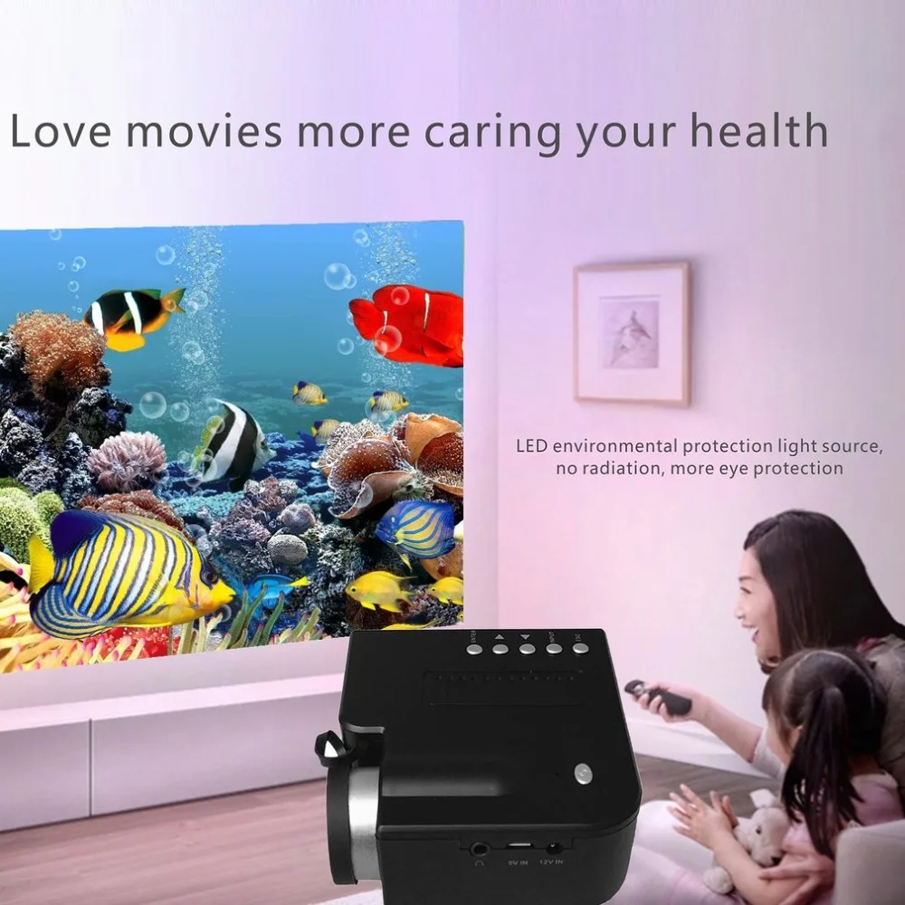 Home Projector Mini Miniature UC28B+ Portable 1080P HD Projection Mini LED Projector For Home Theater Entertainment
Home Projector Mini Miniature UC28B+ Portable 1080P HD Projection Mini LED Projector For Home Theater Entertainment