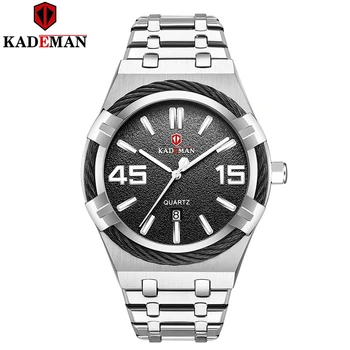 KADEMAN Luxury Brand Men Stainless Steel Gold Watch Men's Quartz Bussiness Sports Waterproof Wrist Watches Relogio Masculino 
KADEMAN Luxury Brand Men Stainless Steel Gold Watch Men's Quartz Bussiness Sports Waterproof Wrist Watches Relogio Masculino
