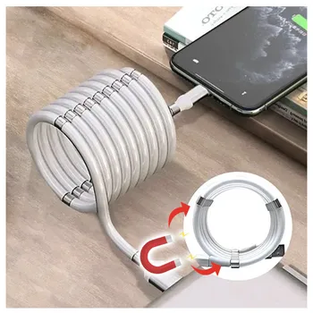 Self-Coiling Charging Cable Fast 2A Magic Rope Cable for IOS Automatically Retractable Fast Charging for Samaung Xiaomi Huawei
Self-Coiling Charging Cable Fast 2A Magic Rope Cable for IOS Automatically Retractable Fast Charging for Samaung Xiaomi Huawei