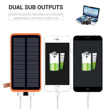 24000mAh Waterproof Solar Power Bank Solar Charger External Battery Backup Pack For Cell Phone Tablets For Iphone
24000mAh Waterproof Solar Power Bank Solar Charger External Battery Backup Pack For Cell Phone Tablets For Iphone