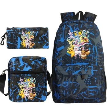 Pokemon Pikachu Mochilas Bulbasaur Squirtle Boys Girls School Bags Travel Backpack Bolsa Escolar with Crossbody Bag Pen 3pcs Set
Pokemon Pikachu Mochilas Bulbasaur Squirtle Boys Girls School Bags Travel Backpack Bolsa Escolar with Crossbody Bag Pen 3pcs Set