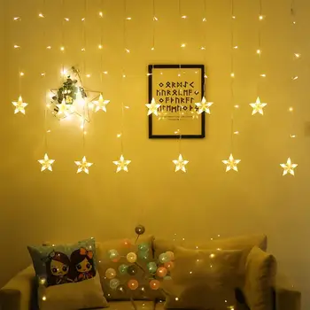 5M LED Christmas Star Curtain Lights 220V EU Outdoor/Indoor Garland String Fairy Lamp For Party Wedding Holiday Decoration
5M LED Christmas Star Curtain Lights 220V EU Outdoor/Indoor Garland String Fairy Lamp For Party Wedding Holiday Decoration