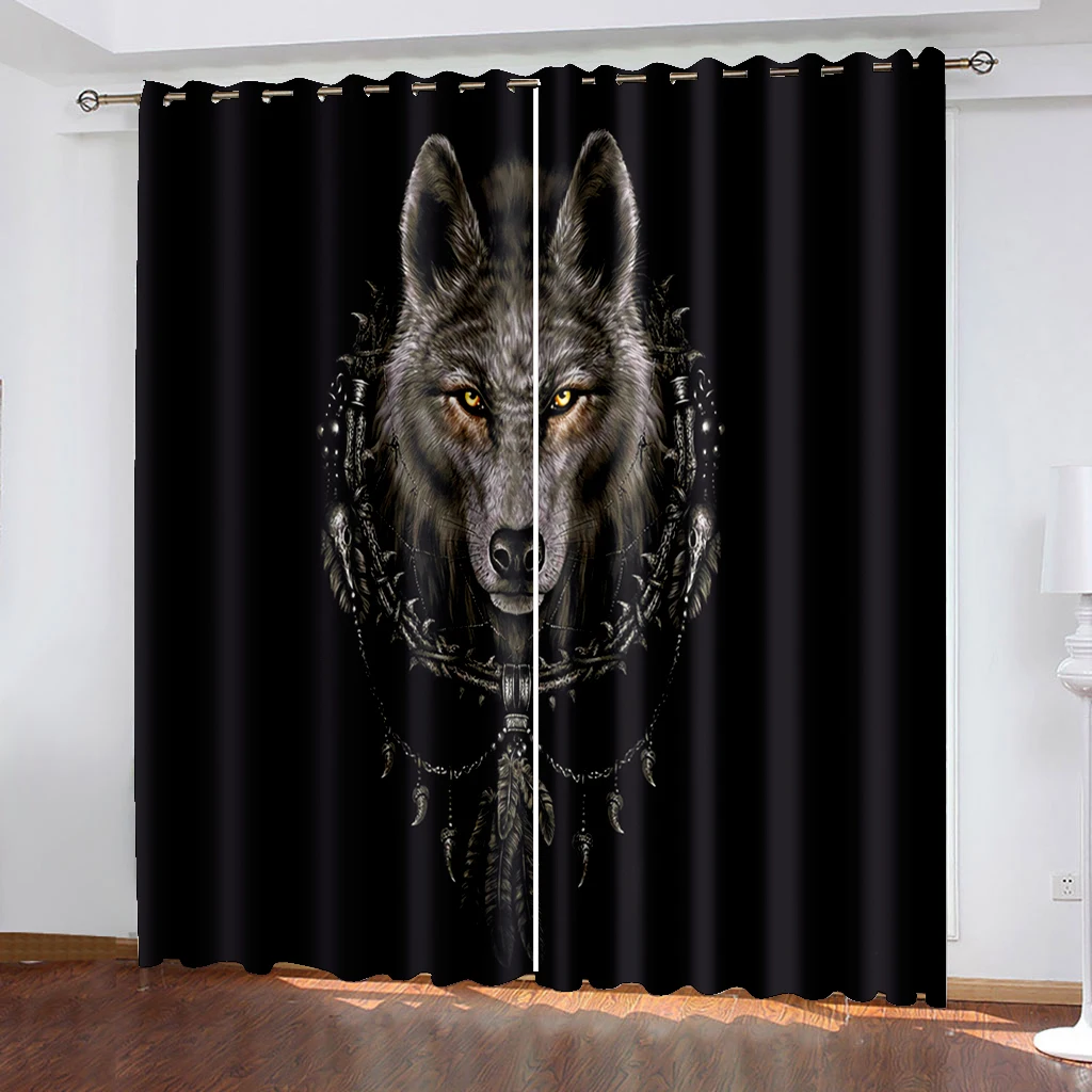 Ferocious Wolf Curtain Modern Living Room Decor Curtain Bedroom Home Decor Shade Windscreen Boy Gift Polyester Curtain
Ferocious Wolf Curtain Modern Living Room Decor Curtain Bedroom Home Decor Shade Windscreen Boy Gift Polyester Curtain
