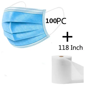 100pc Disposable Facemasks+ 118” Non-woven Facemasks For Germ Protect Mascarilla Facial Desechable Mascarilla Reutilizable
100pc Disposable Facemasks+ 118” Non-woven Facemasks For Germ Protect Mascarilla Facial Desechable Mascarilla Reutilizable