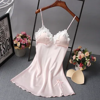 2019 New Style Slip Nightdress Women's Sexy V-neck Temptation Imitated Silk Fabric Solid Color Lace-up Household Short Skirt
2019 New Style Slip Nightdress Women's Sexy V-neck Temptation Imitated Silk Fabric Solid Color Lace-up Household Short Skirt